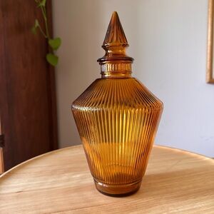 Amber Glass Decanter